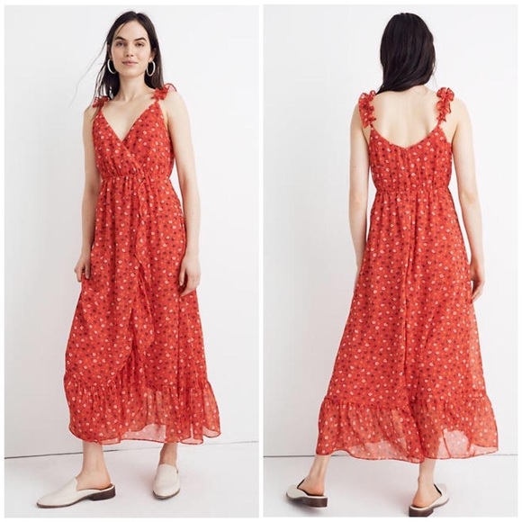 Madewell Dresses & Skirts - Madewell Ruffle-Strap Wrap Dress